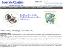 Tablet Screenshot of beveragecoasters.com